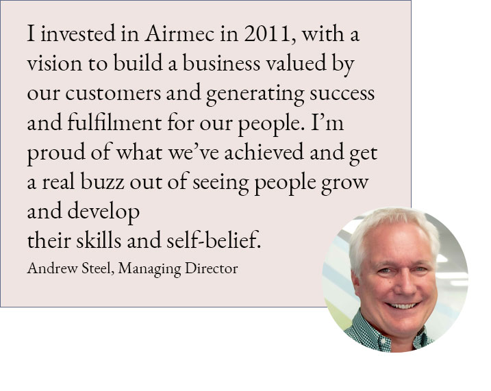 Andrew Steel MD Airmec investing in people